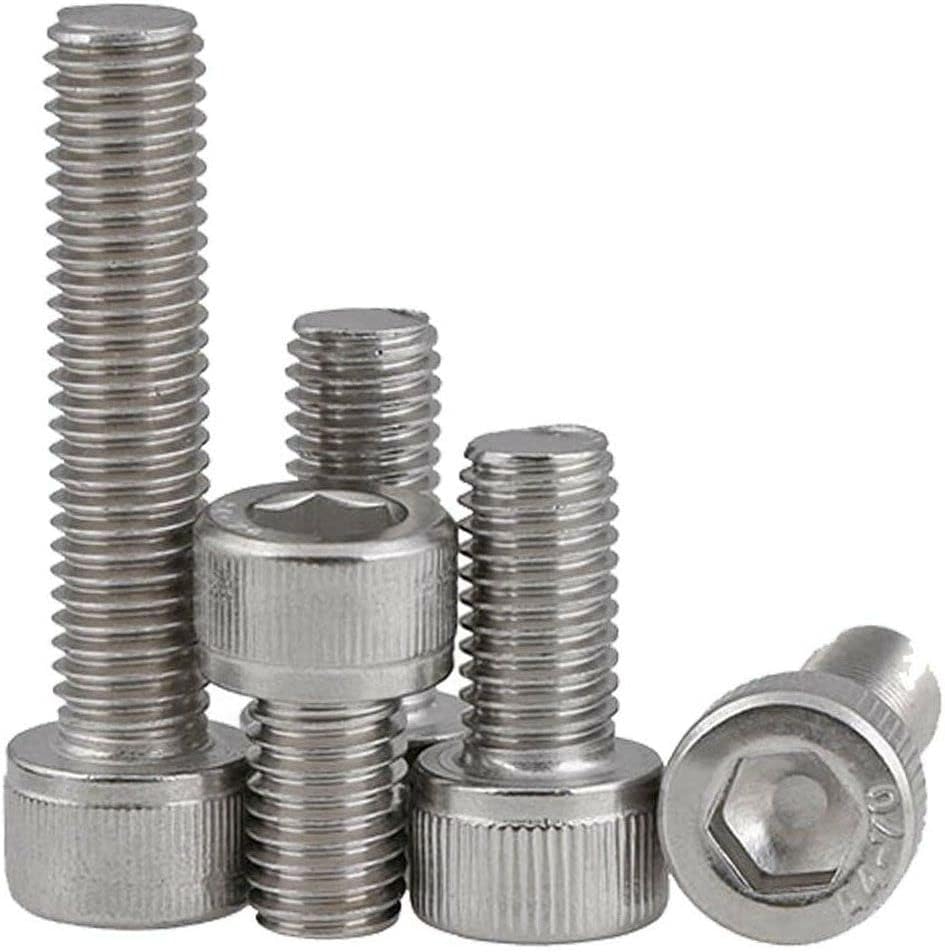MonsterBolts - M6 x 8mm Socket Head Screws, DIN 912, Marine Grade Stainless Steel, 100 Pack