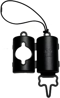 Dog Poop Bag Holder - Portable Lightweight Dispenser with Lanyard | Pet Waste Bag Roll Holder for Walking, Hiking, Camping, Travel & Outdoor Use