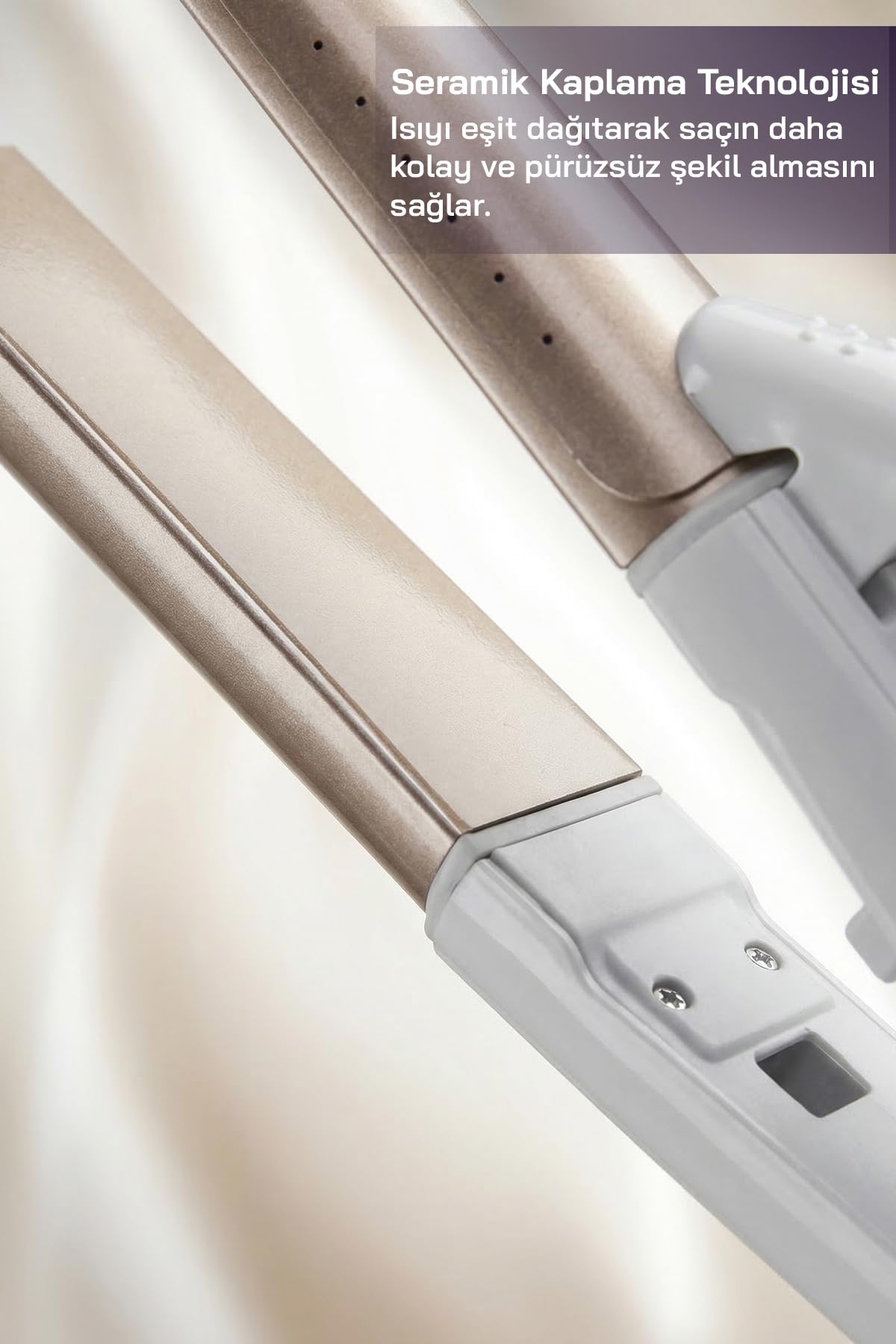 Sinbo SHD-1730 2in1 Saç Düzleştirici ve Maşa Seramik Kaplama 180°C Çift Fonksiyon