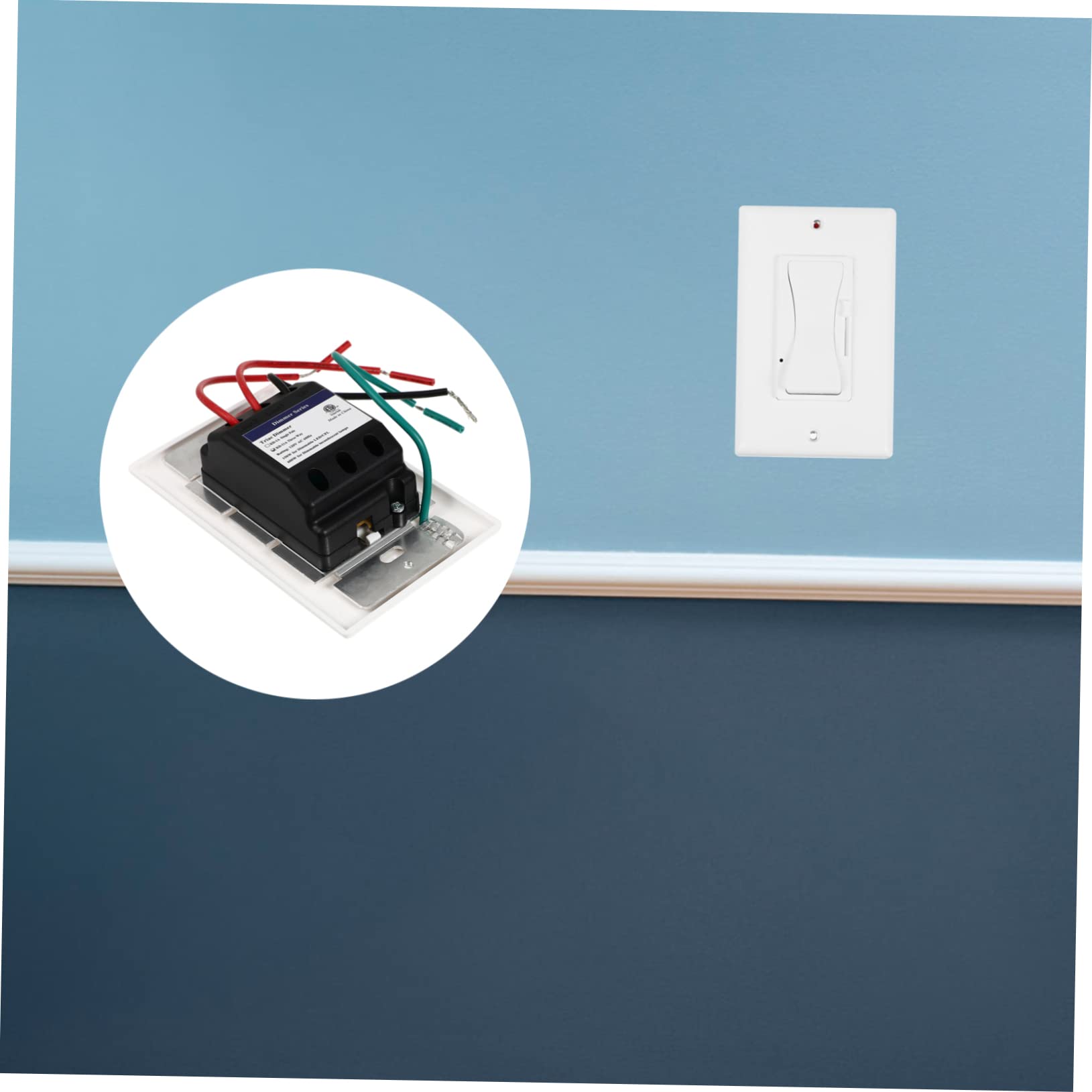 OSALADI 2pièces Variateur De Lumière Led Avec Indicateur Bleu Dimmable Pour Lampes Led Halogènes Et Facile à Installer Utiliser