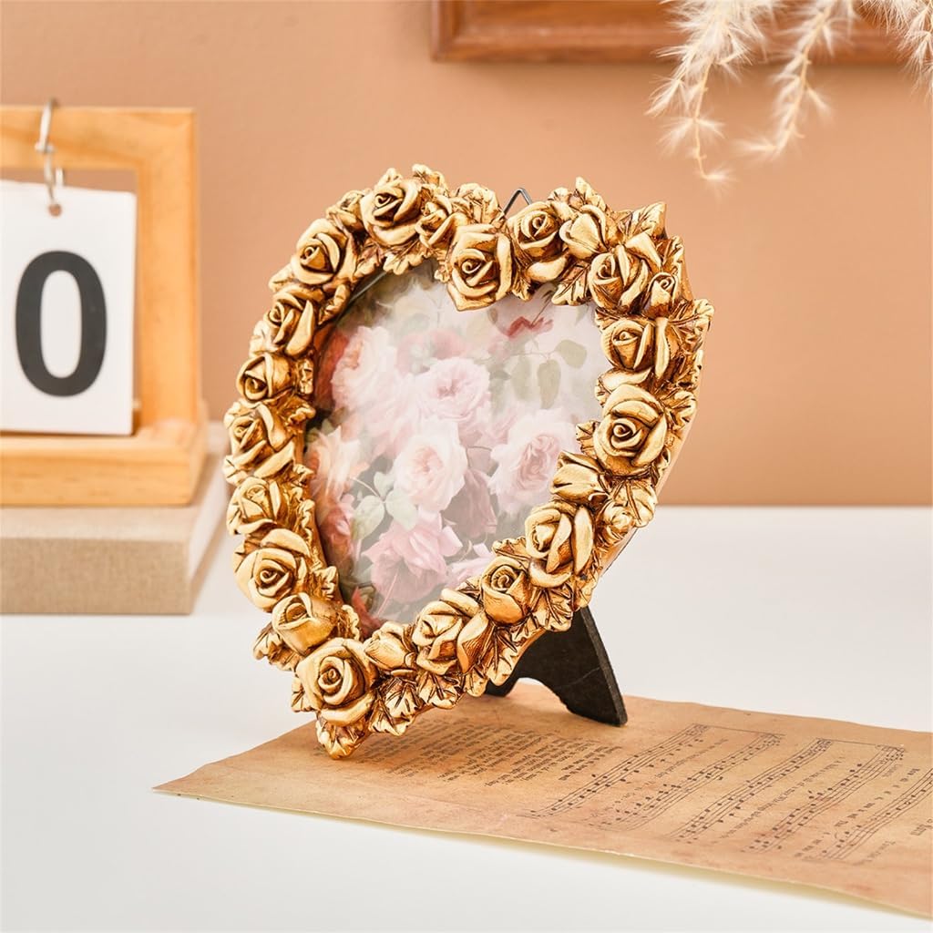 Retro Picture Frame,Decorative Photo Frame Antique Ornate Photo Frame Gift