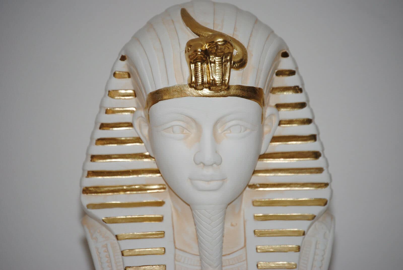 Ägyptische Groß Figur Tutenchamun Büste Pharao 2860-108, Creme