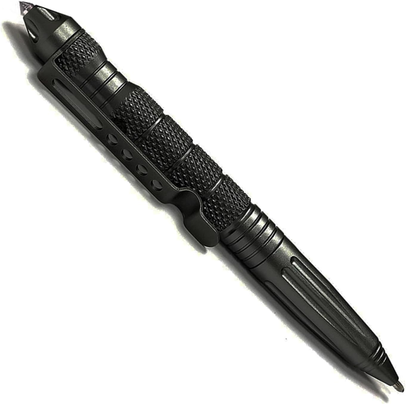 Origin-Pleasure Tactical Pens Self Protection, Army EDC Heavy Obligation Metallic Survival Pen with Tungsten Metal Tip for Males and Police (2 PCS, Black)