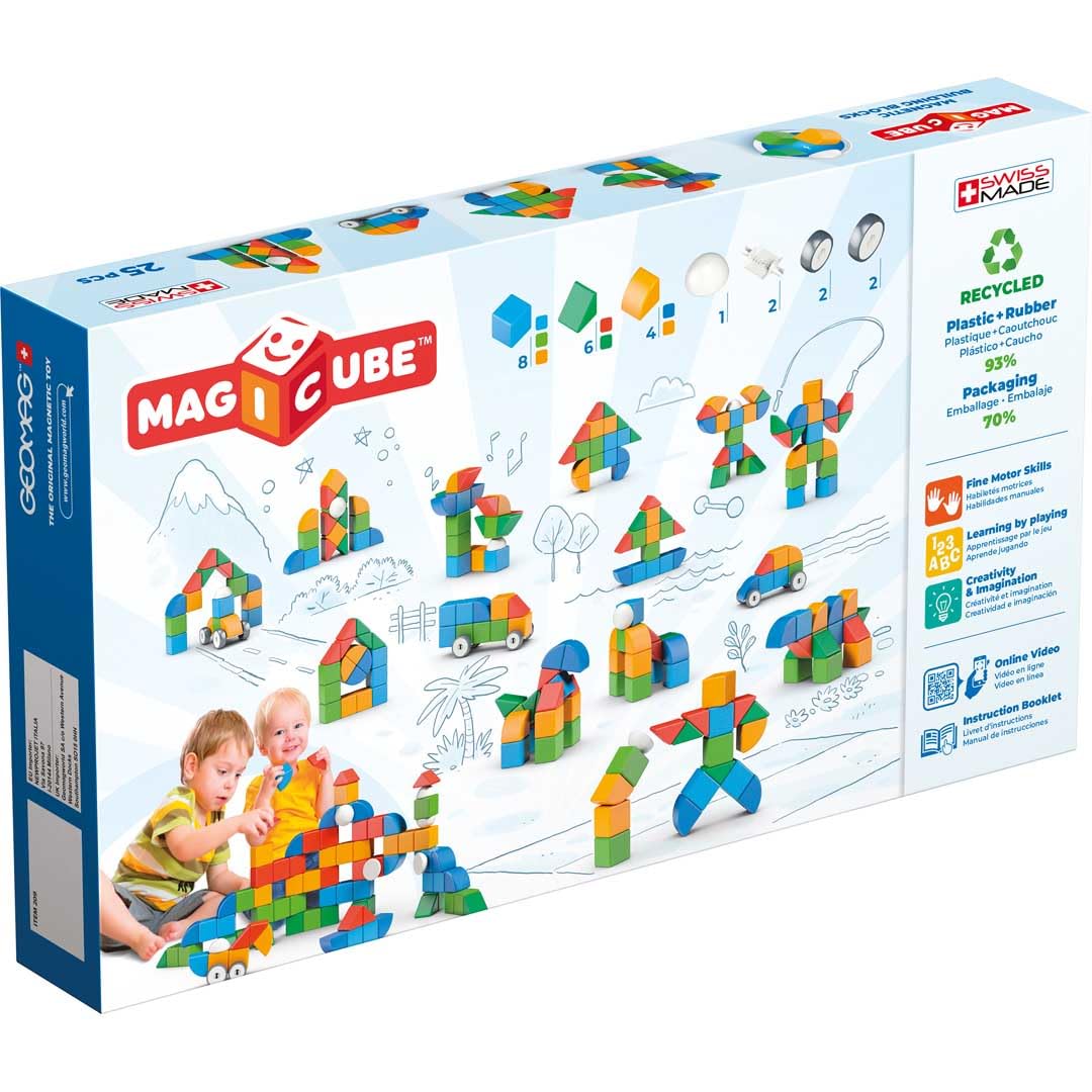 Geomag Magicube Shapes Little World 25 Magnet Baukasten