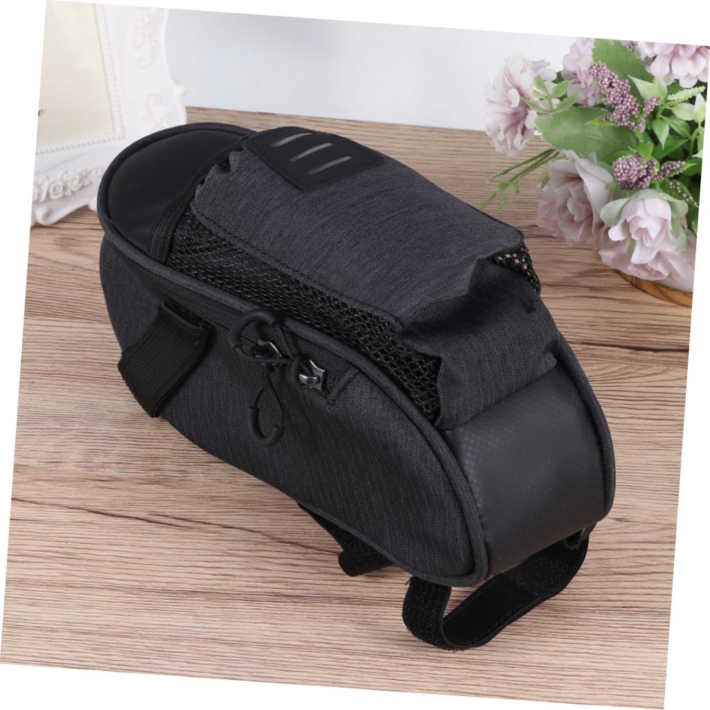 iplusmile Fahrradtasche 1, 8 L aus Dacron und Metall Schwarz für Bike