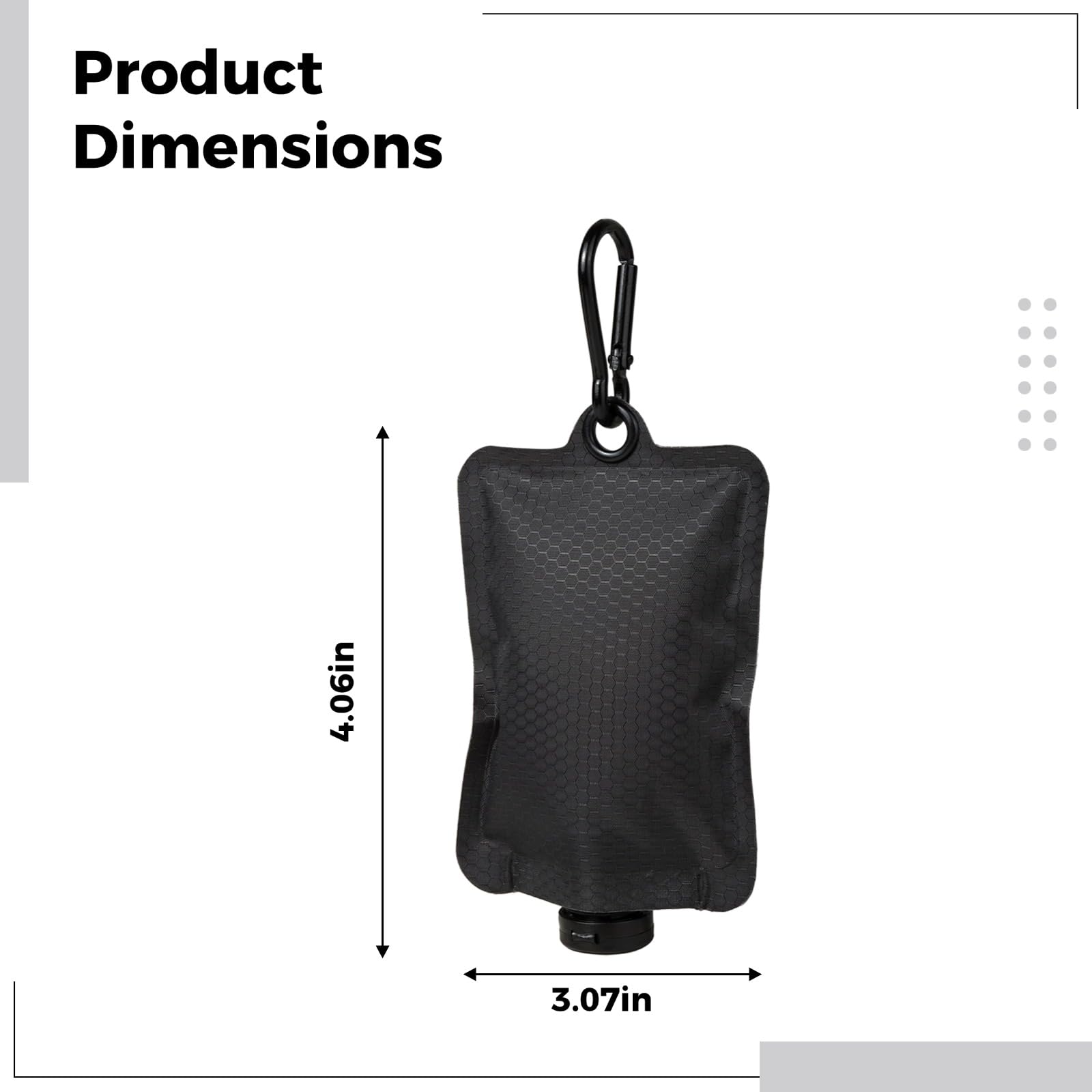 Flatpak butelki toaletowe, zatwierdzone przez TSA, etui podróżne do wielokrotnego napełniania z haczykiem do zawieszenia, na balsamy, szampon, odżywkę, różowe, czarne, białe, do przenoszenia, na
