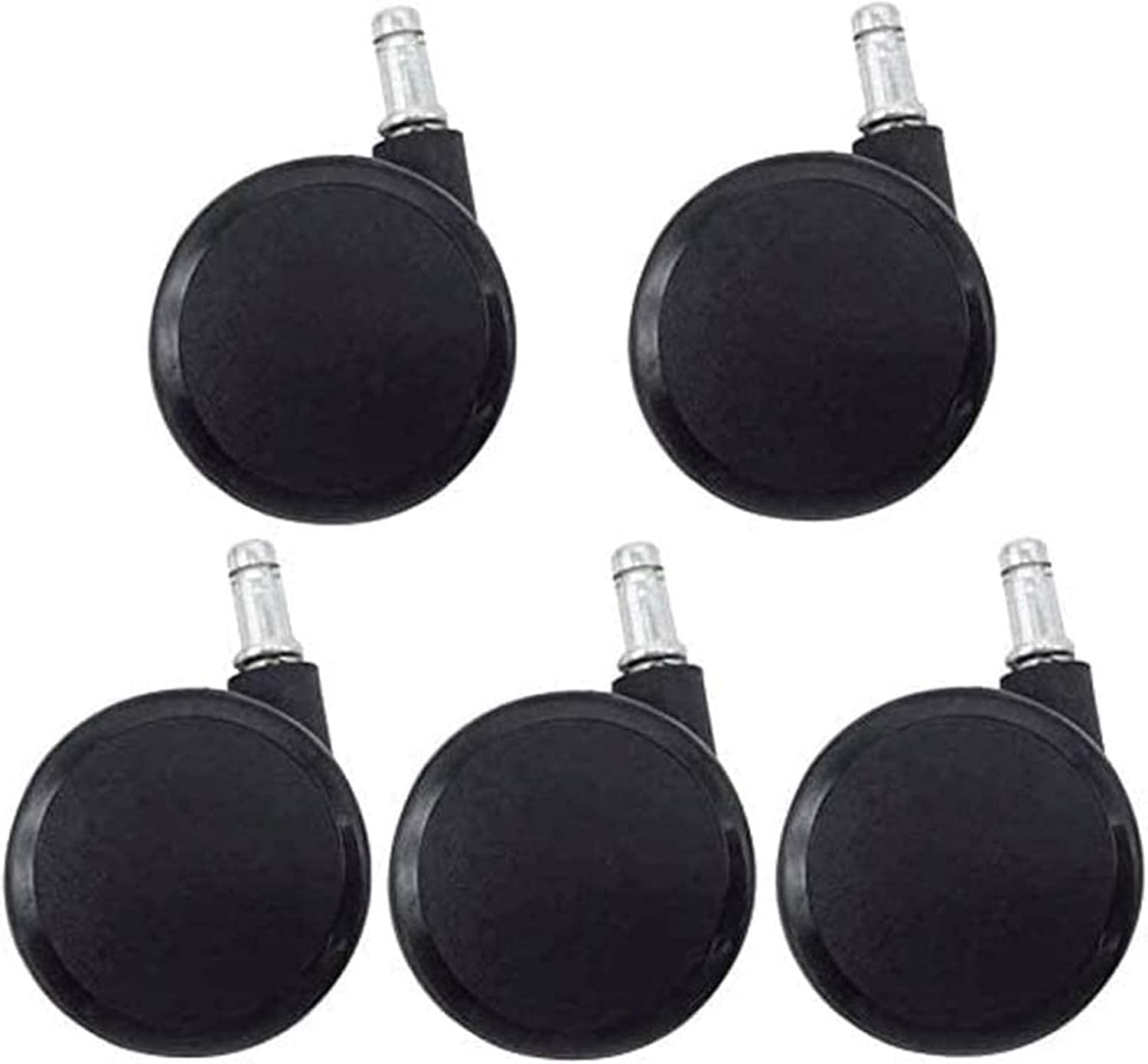 Casters for Moving Furniture Casters Wheels Castor Wheels Heavy Duty Small Castor Wheels with Screws Heavy Duty Castors Swivel Wheel Rubber Casters for Furniture Office Chai