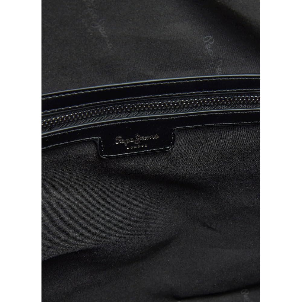 Pepe Jeans Chelsea - Bolso brillante para mujer, talla única, Negro (Black), Talla única