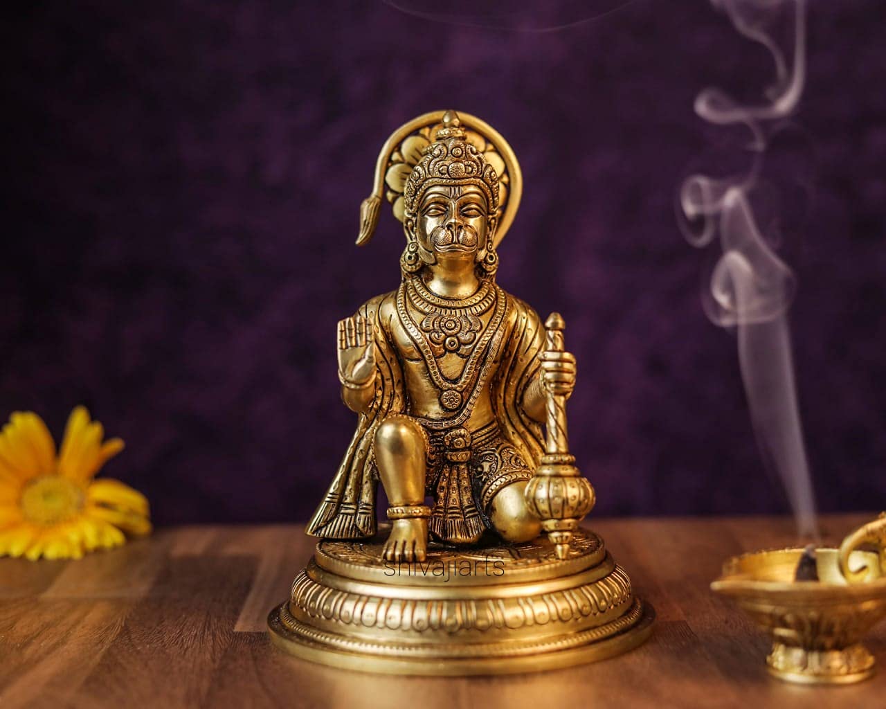 Buy Hanuman Statue, 19CM Blessing Lord Hanuman Idol, Rama Devotee