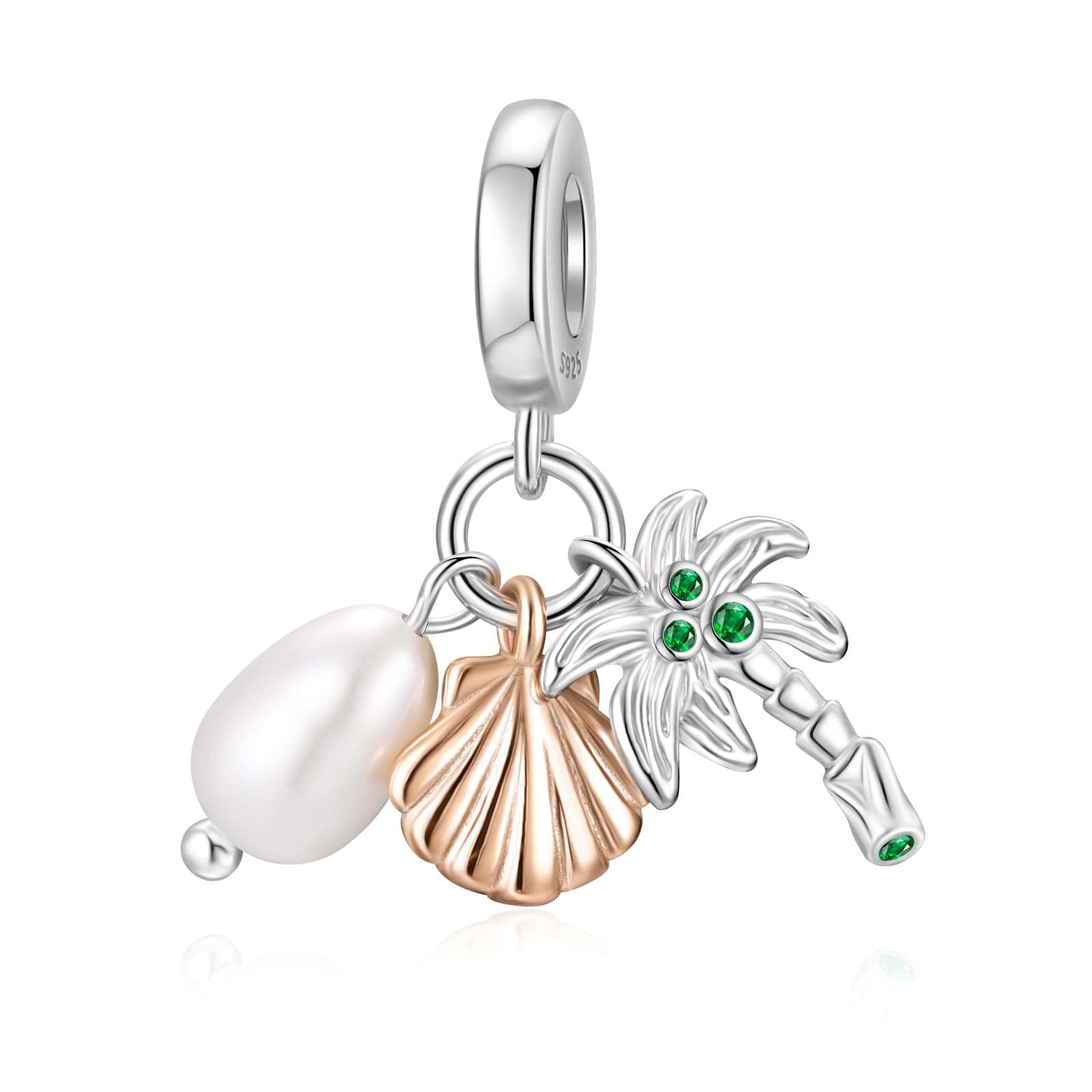 LANBEIDE Świecąca sowa, zwierzęta, charms do charmsów Pandora, srebro wysokiej próby 925, charmsy do bransoletek Pandora, prezent dla kobiet