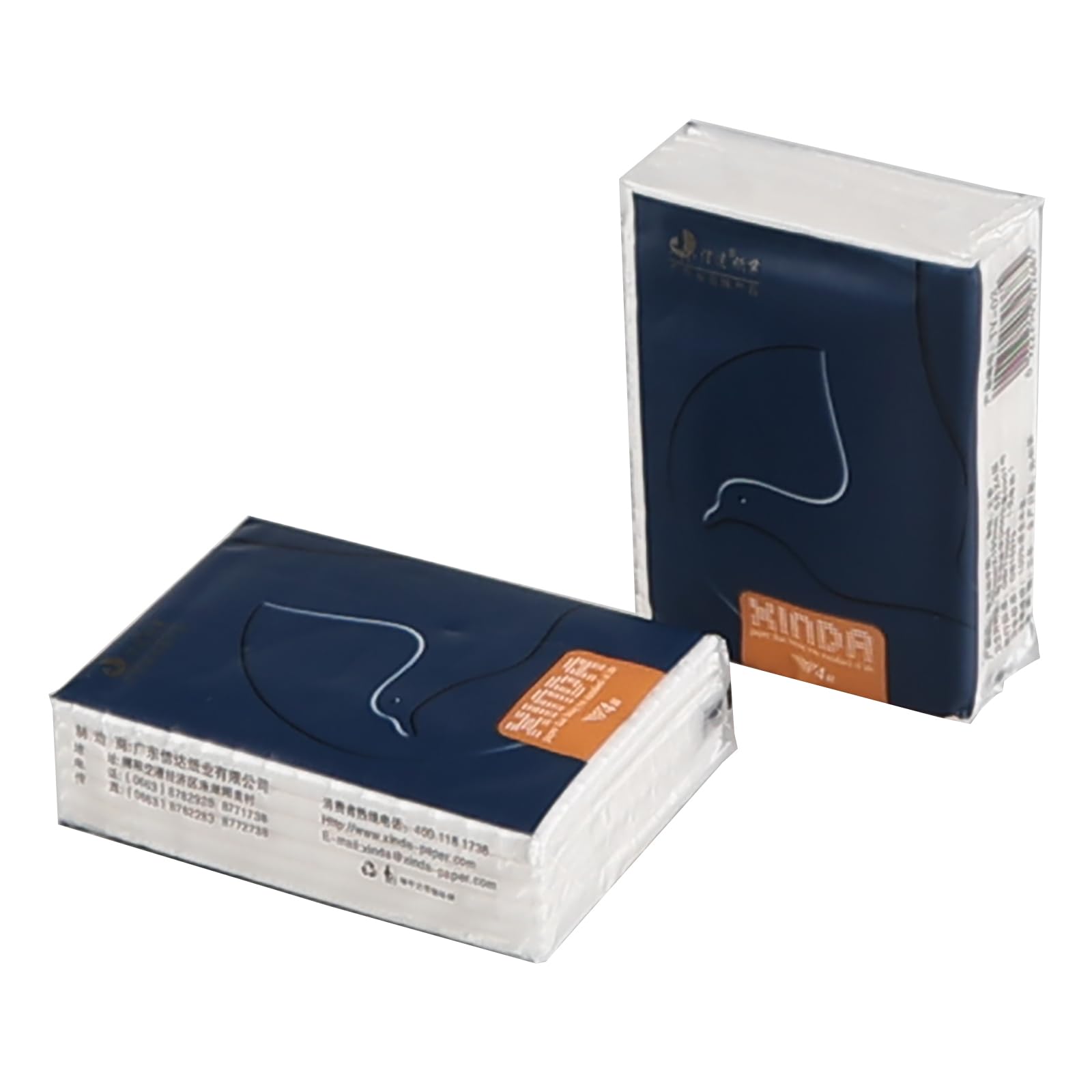 Saedy 100 paquetes de pañuelos suaves de bolsillo de 4 capas, mini pañuelos faciales, paquetes de papel de tamaño de viaje