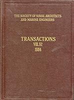 The Society of Naval Architects and Marine Engineers Transactions Volume 92 1984 096030486X Book Cover