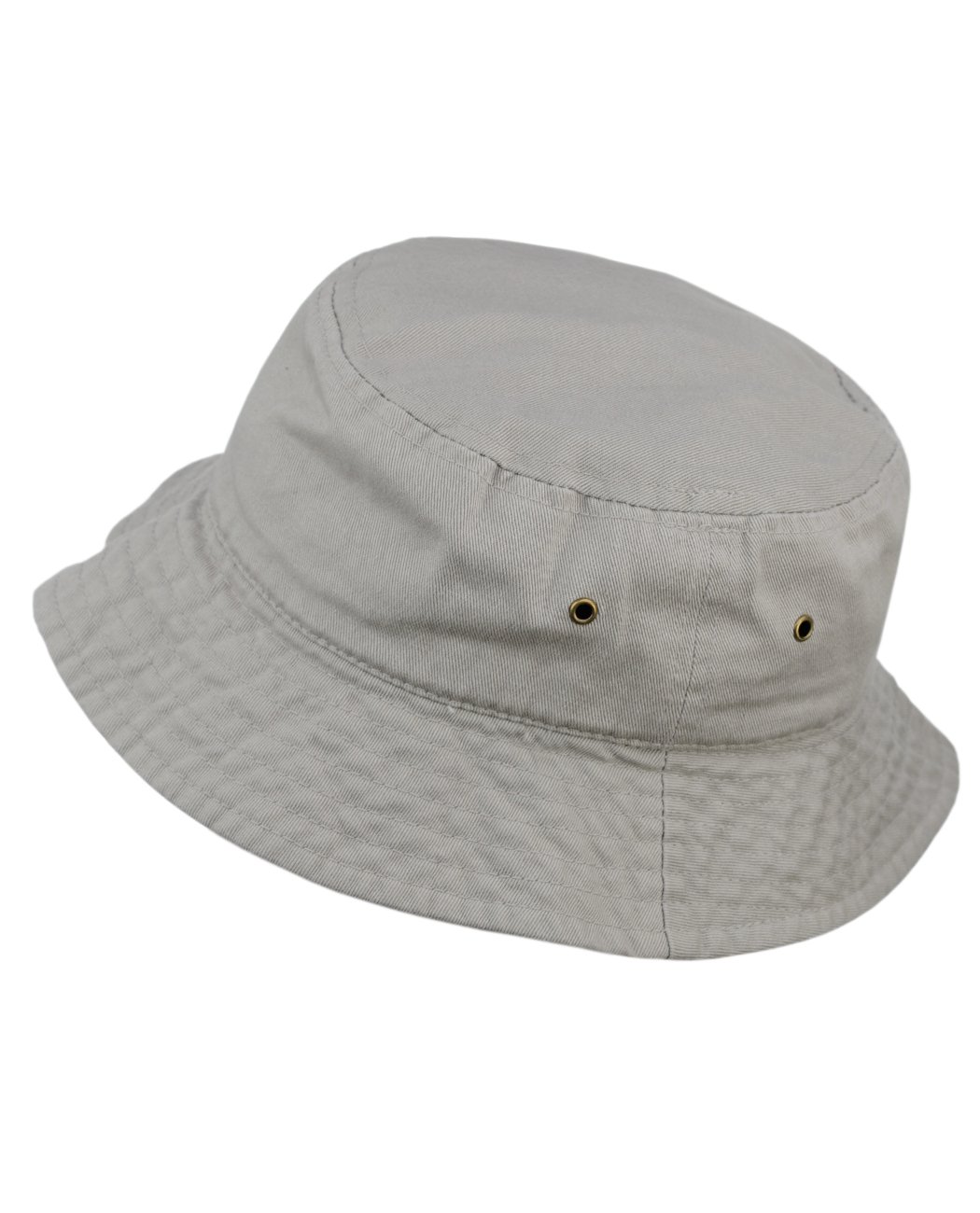 NYFASHION101 Fashionable Unisex Solid Color Lightweight Cotton Bucket Hat, Gray, L/XL