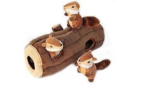 Outward Hound Hide-a-Squirrel Squeaky Puzzle Plush Dog Toy