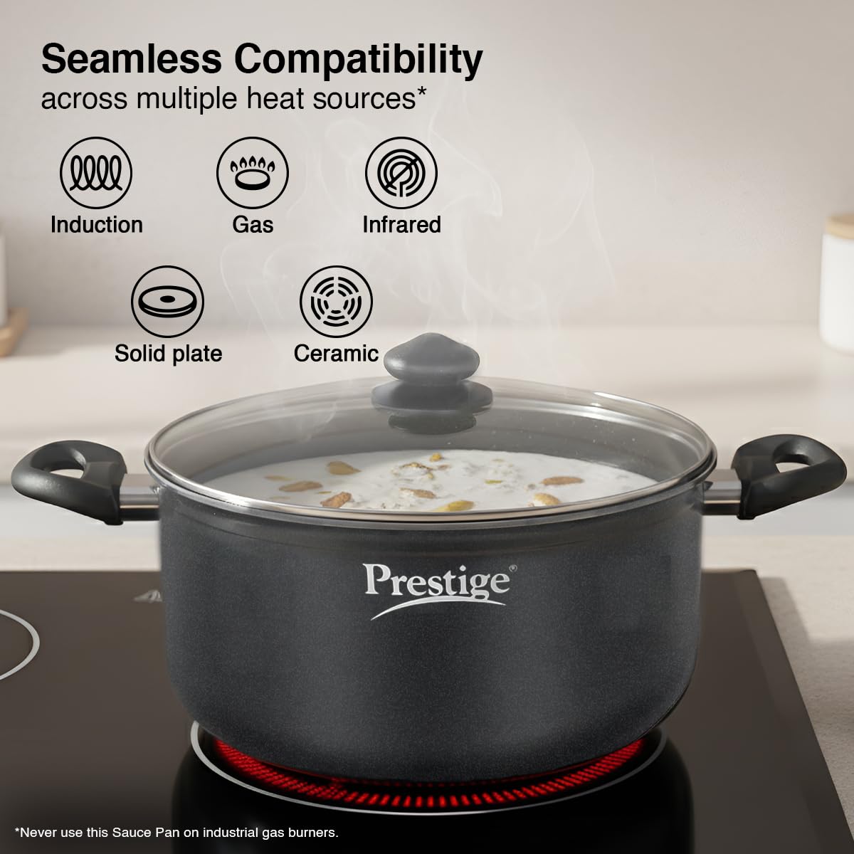 Prestige Omega Deluxe Granite Stock Pot - 28cm -5