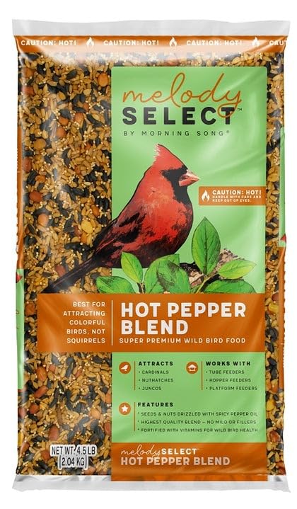 Global Harvest Foods Morning Song Melody Select Hot Pepper Blend Bird Seed - Fiery Red Pepper 4.5 lb Bag