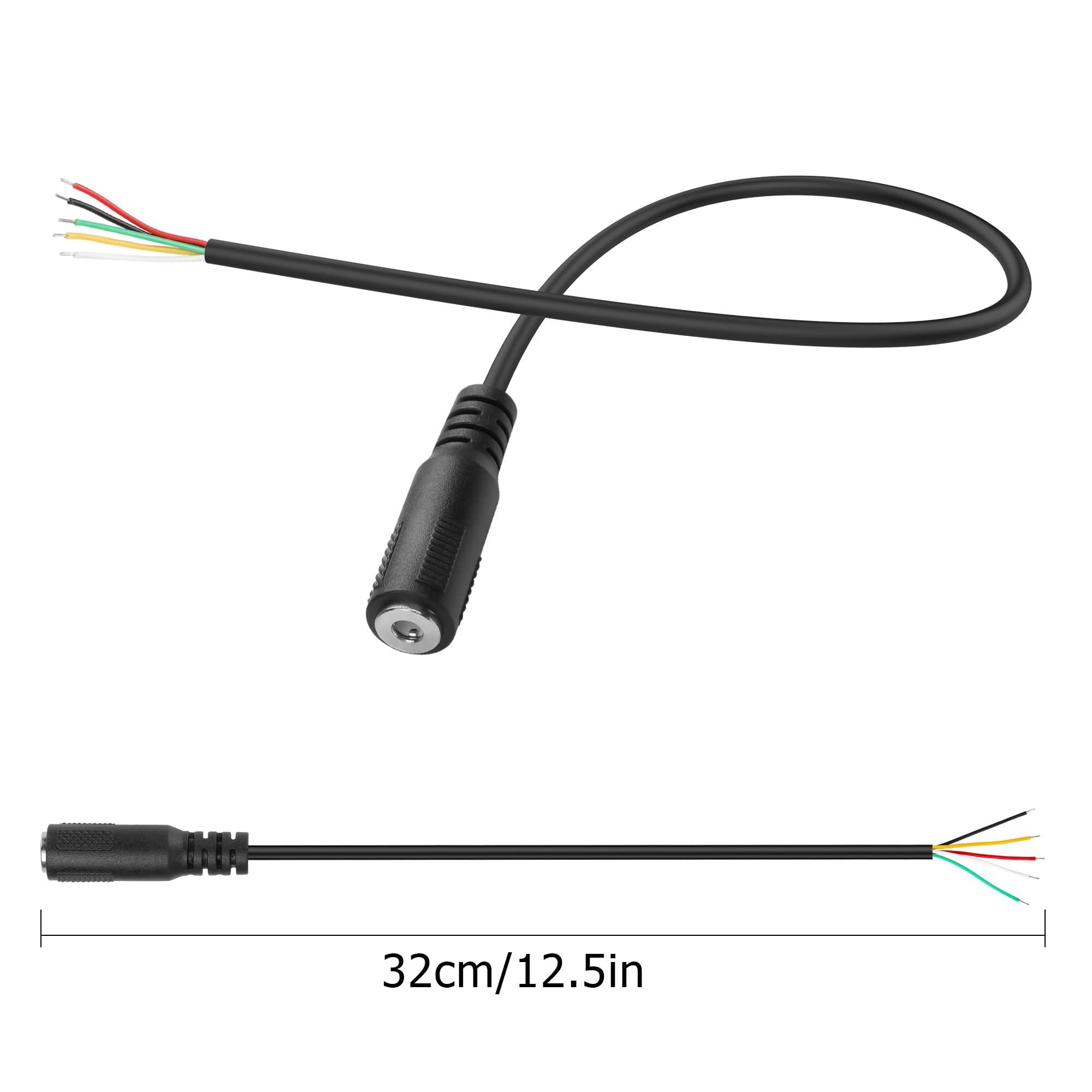 Amazon | YAODHAOOD 交換用 3.5mm メス プラグ - 裸線 オープンエンド