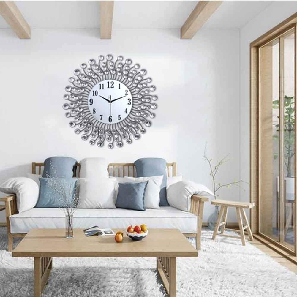 クリエイティブ ファッション モダン シンプル 芸術 雰囲気寝室 時計 ミュート Amazon.co.jp: NIMVOYA 壁掛け時計 リビングルーム ミュート 壁掛け