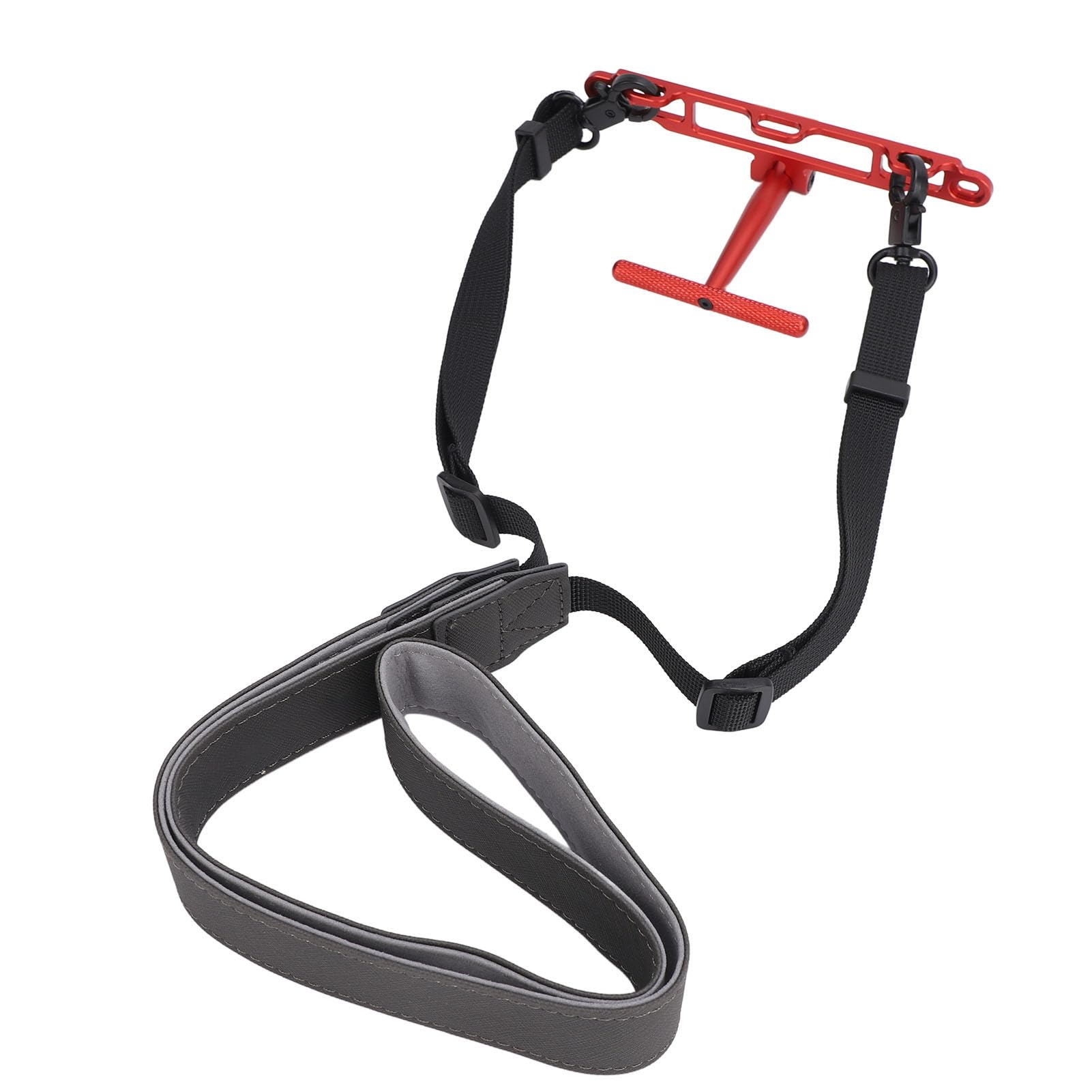 Wspornik zdalnego kontrolera drona Wielofunkcyjny uchwyt na pasek na szyję ze stopu aluminium kompatybilny z kontrolerami RC 2 1 do dronów Mini 4 Pro (Czerwony)