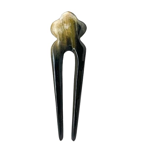 Miniatura 2 de Hair Sticks For Long Hair - Buffalo Horn Hair Smoothing Stick - Hair Stick Pin 5 inches (Q)