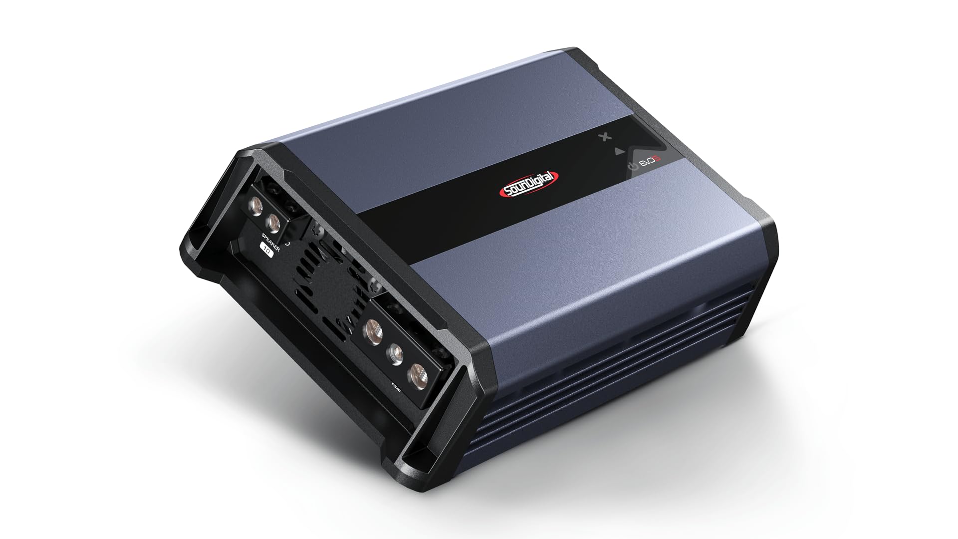 SounDigital 3000.1 EVO 5.0 - Amplificador de coche de 1 canal, amplificador de potencia RMS de 3000 W, 1 ohmio, filtro de paso alto/bajo ajustable, entrada RCA + HL | Bass Boost (mando a distancia) |