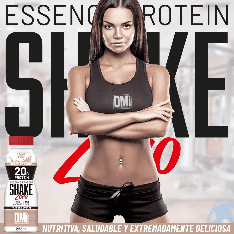 DMI-ESSENCE PROTEIN SHAKE ZERO (12 x 225 ml) (12 x 225ml, Cookies cream)