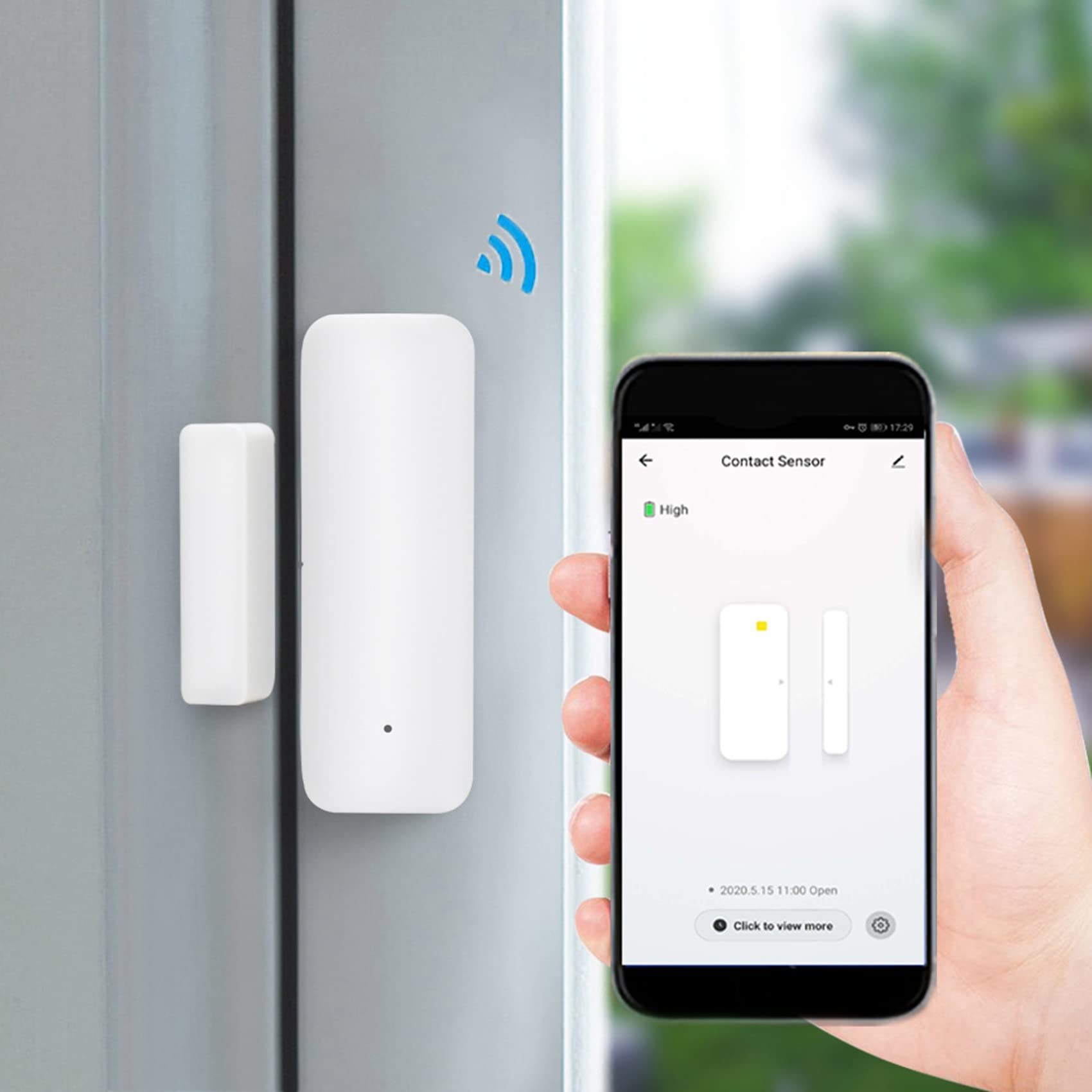 6X TUYA Zigbee 3.0 Smart Tür Sensor ZigBee 3.0 Kabellose Verbindung Multifunktions für Smart Hub App