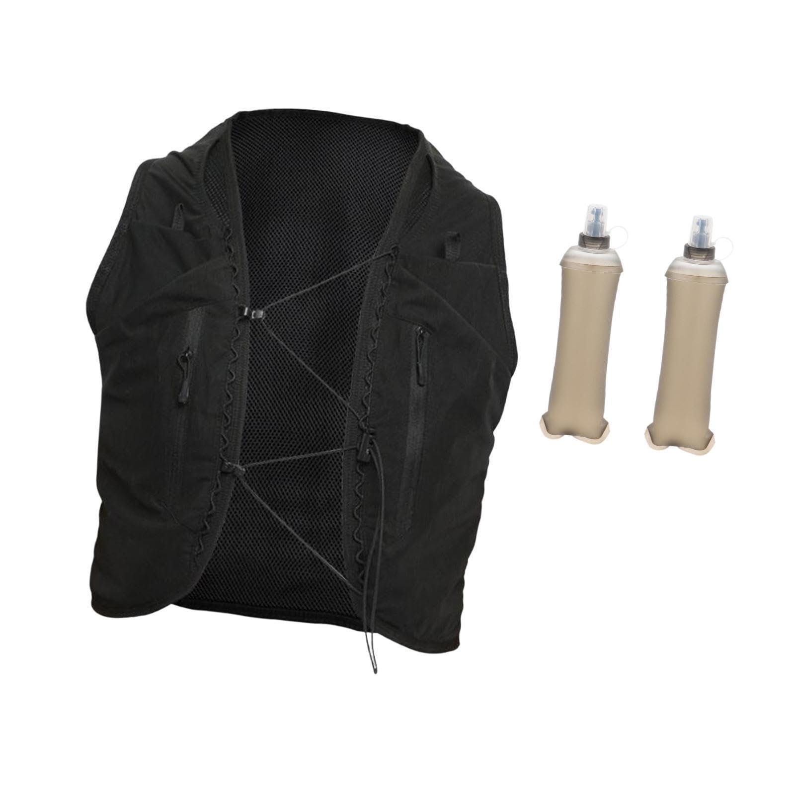Gilet d'hydratation avec Poche à Eau intégrée, Sac à léger et Sangle de Poitrine Ajustable pour la randonnée, Le Cyclisme et Le Trail. Idéal pour la Course Pied et Course Pied