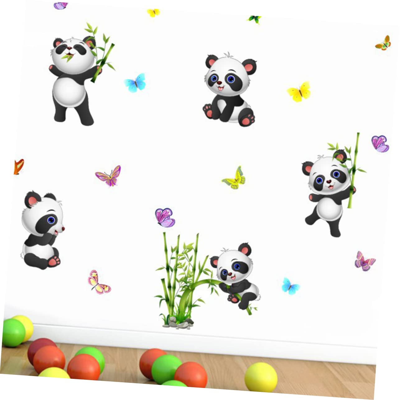 Toyvian 3 Set Di Adesivi Murali Animali Adesivi Murali Panda Graffiti Da Applicare Non Per La Decorazione Della Casa Della Stanza Dei Ragazzi E Delle Ragazze