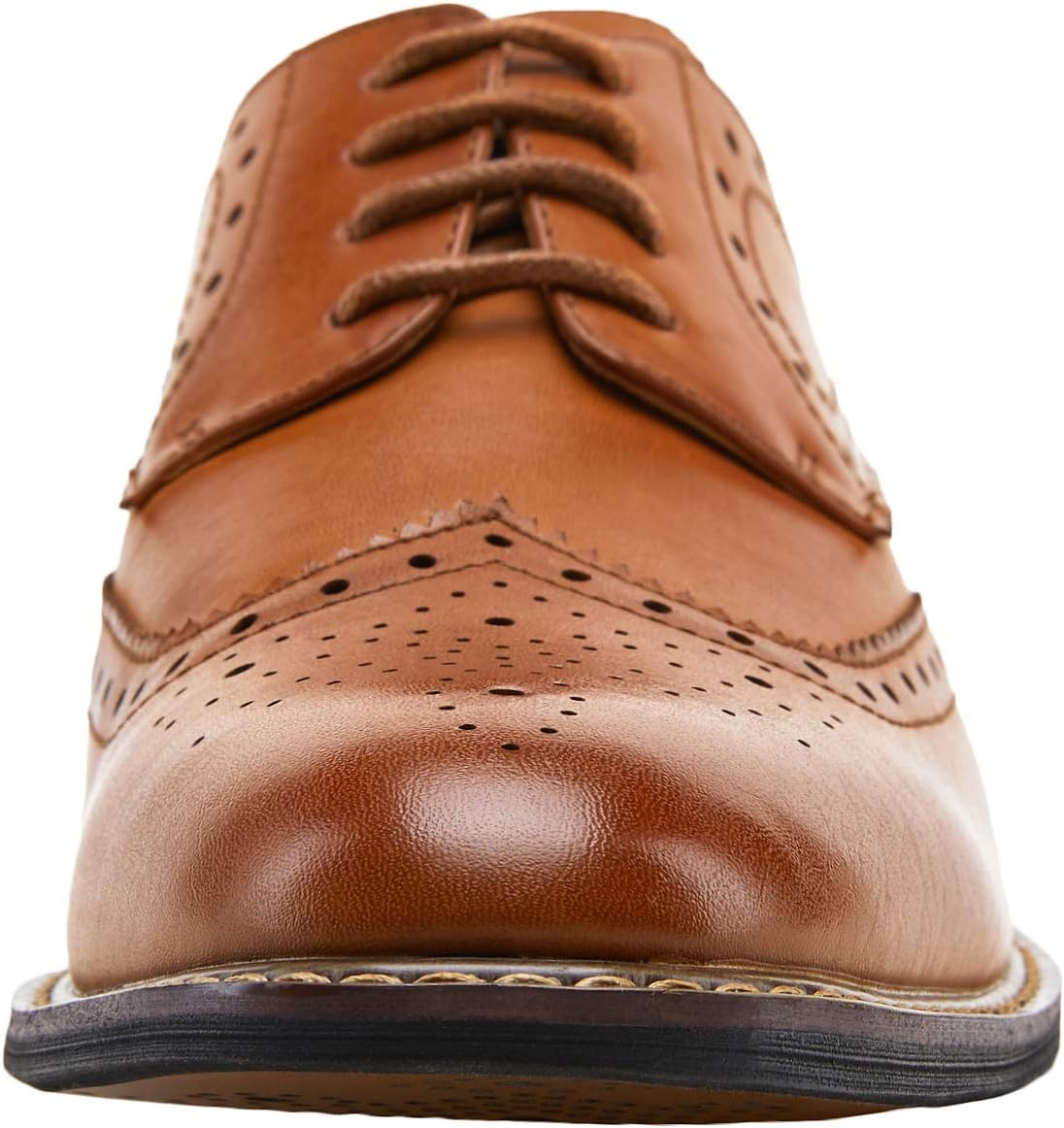 Jousen Men's Dress Cap Toe Shoes Wingtip Brogue Oxfords for Men Business Formal Derby Shoes - Image 2