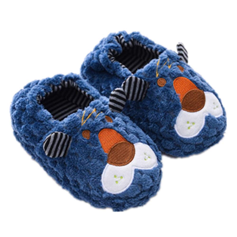 Boys Girls Warm Slippers Animals Kids Winter Indoor Household Shoes
