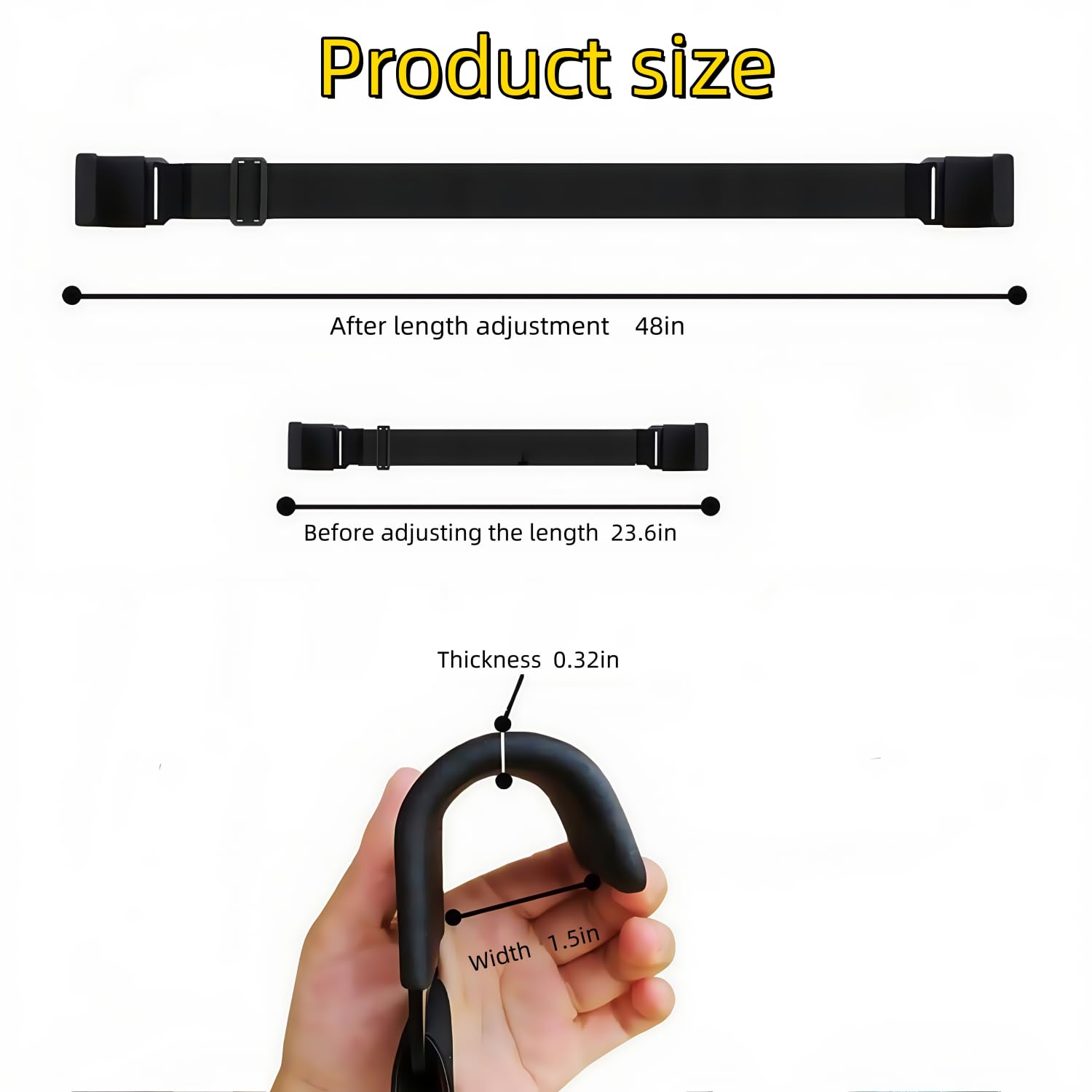 Trash Can Lock, Trash Can Locks for Animals,Trash Can Lid Lock Outdoor Garbage Can Locks Keep Black Bears, Dogs,Raccoons, and Squirrels Out of Your Trash (Black, 1 Pcs)