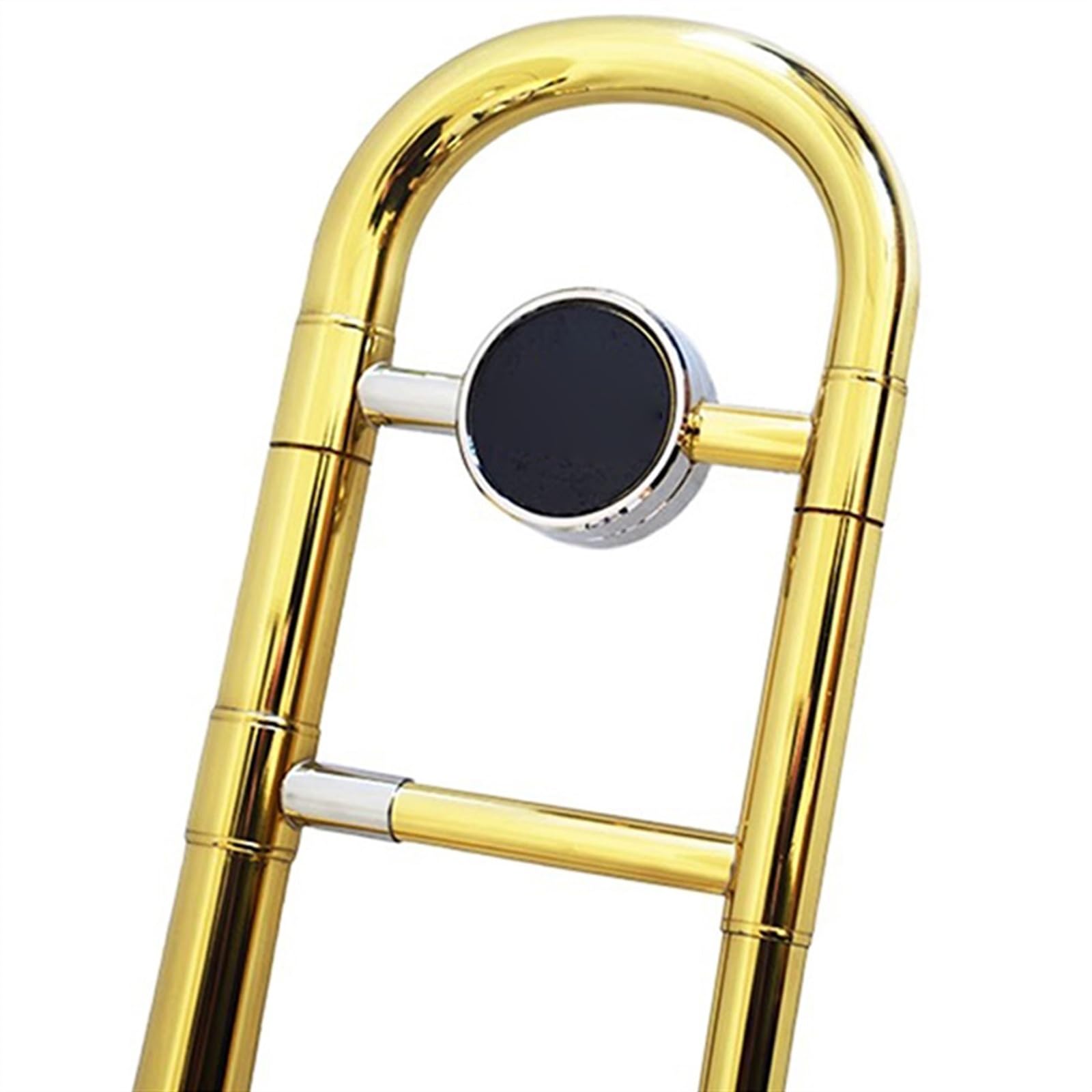Trombone À Touches Verticales En Laiton Laqué Or, Trombone À Trois Pistons Avec Boîte De Rangement Et Accessoires Trombon e pour Débutants