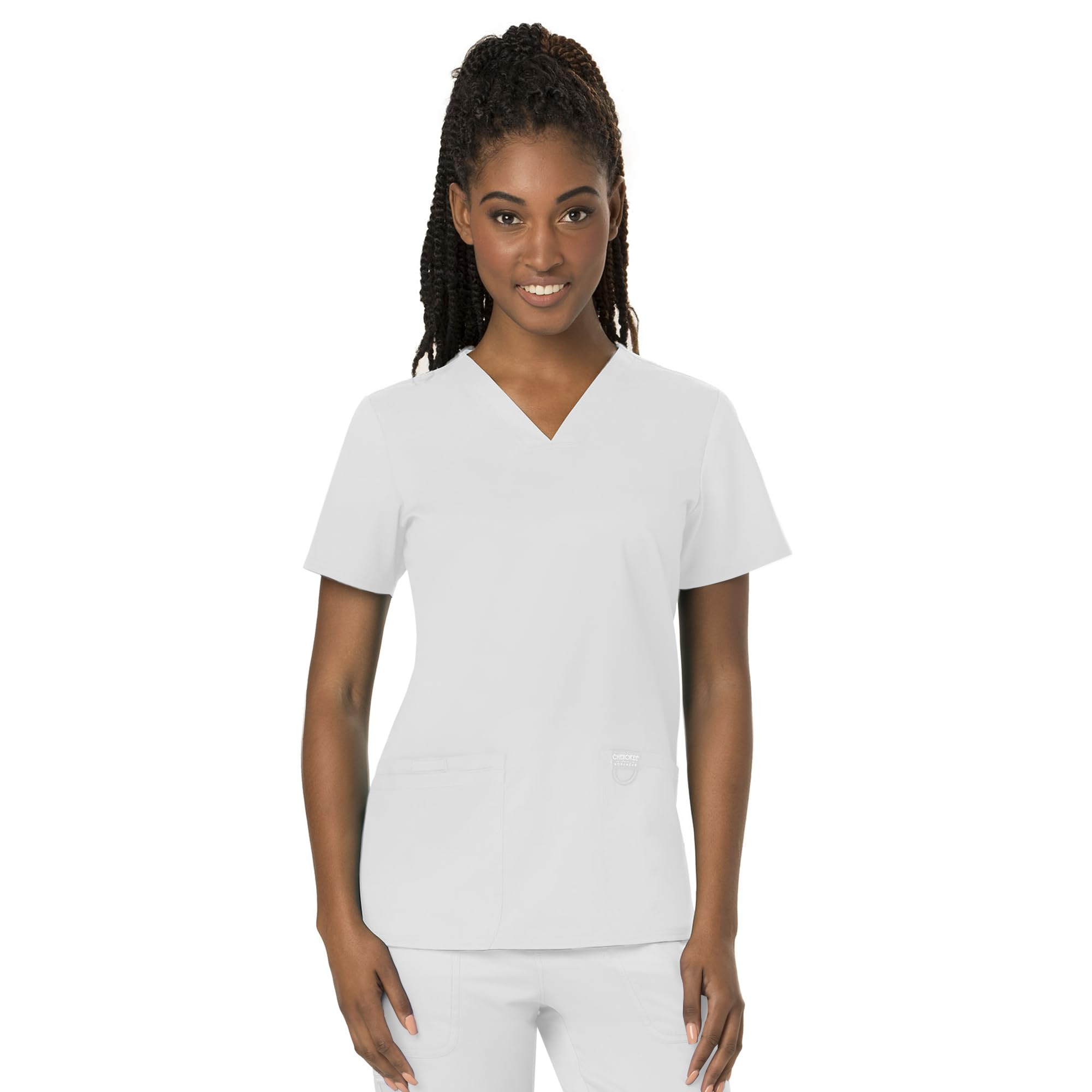 Cherokee Medical Women's Scrub Top V-Neck with 3 Pockets & Soft Fabric WW620