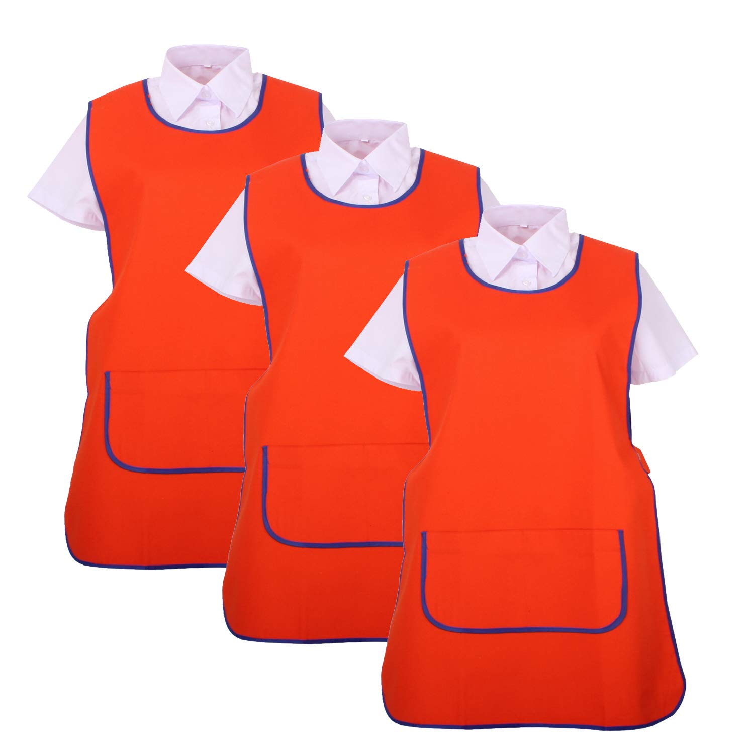 MISEMIYA - Pack*3 szt - Fartuch Jednolite Czyszczenie Pracy CLINICA MEDYCZNE Czyszczenie Weterynaryjne Hostelaria- Ref.868, Zielony 21, L