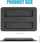 2pcs Toaster Cover, Black Silicone Toaster Lid 2 Slice Bread Machine Dust Cover Toaster Appliance Top Cover for Baking Supplies