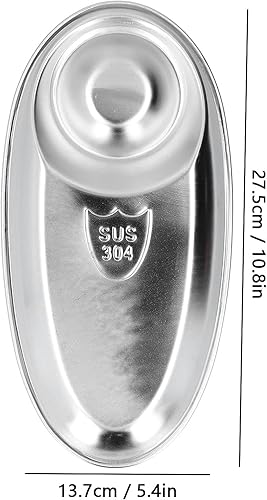Miniatura 2 de Tissting Plato de inmersión de acero inoxidable 304 plateado ovalado dividido plato de especias para salsas, aperitivos, verduras, papas fritas,