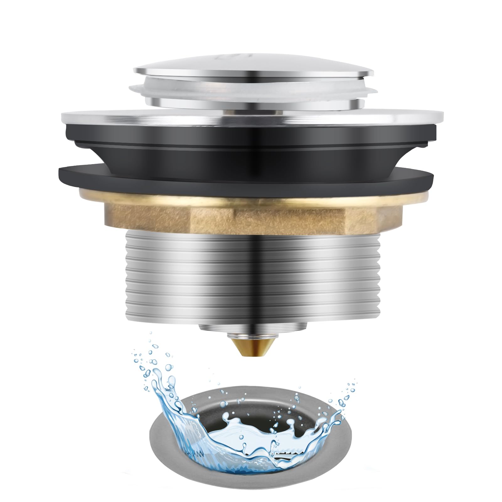 Amazon.com: Universal Tub Stopper Bathtub Drain Stopper Replacement ...