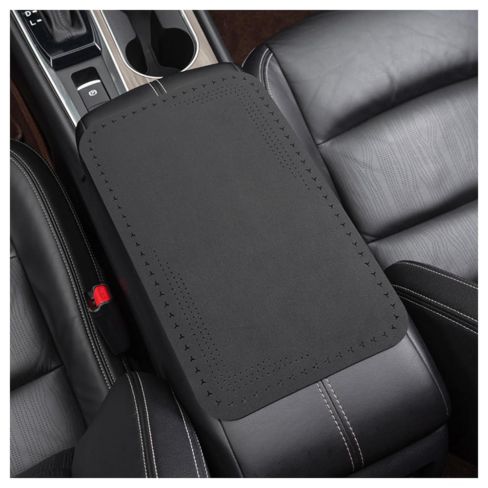 YAMCINWRT Car Armrest Pad, for MG HS Ehs Phev Plug-in MGHS AS23 2018~2023 2024 Car Center Console Armrest Covers, Car Armrest Seat Box Cover Accessories,B Black