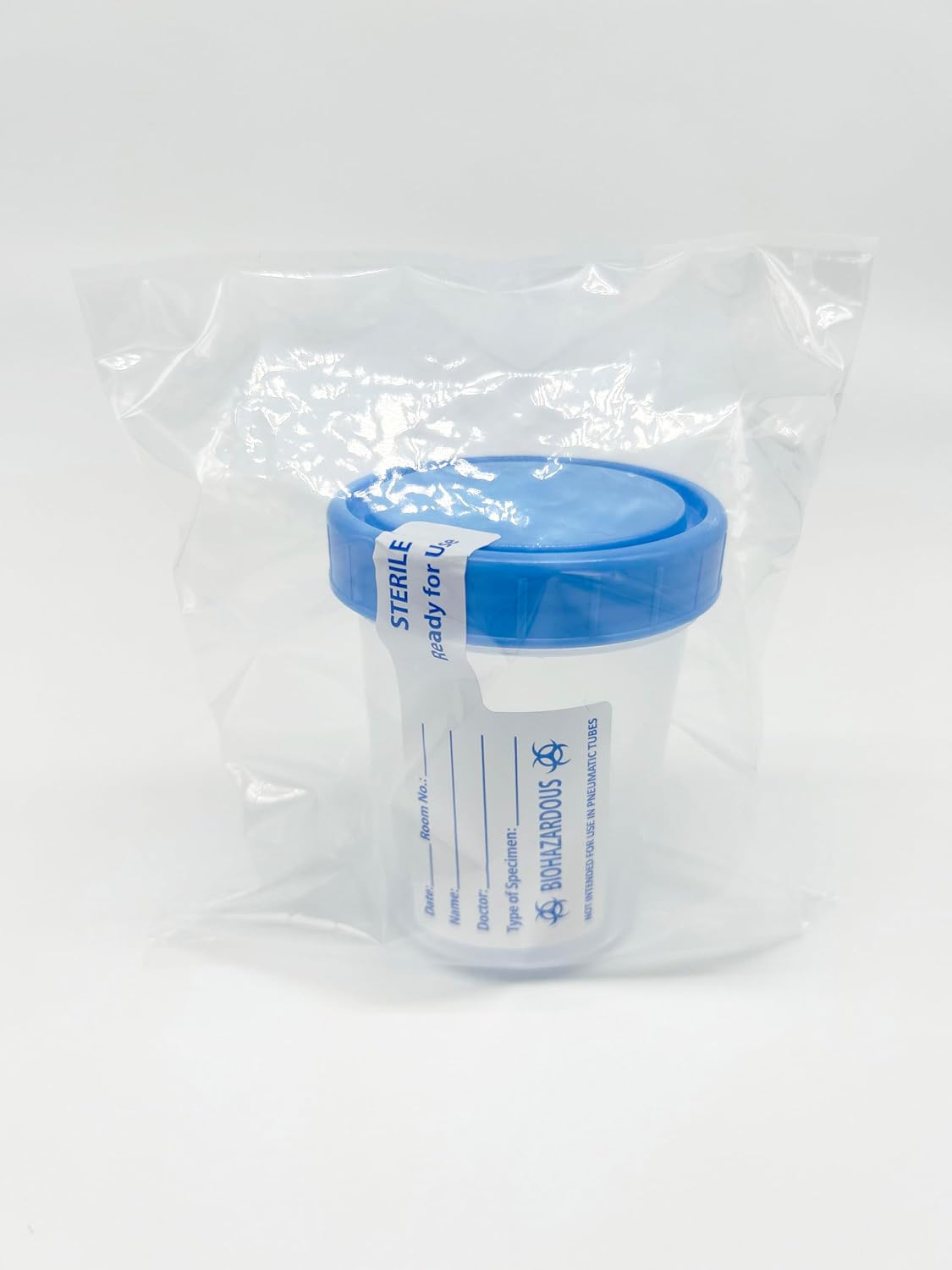 Sterile Specimen Cups with Lids: 4oz Transparent Urine Collection Cup with Leak-Resistant Screw-On Lids - 3-inch Sample Jars - Designed for Secure Collection of Pee, Stool, and Semen Samples - 10 Pack