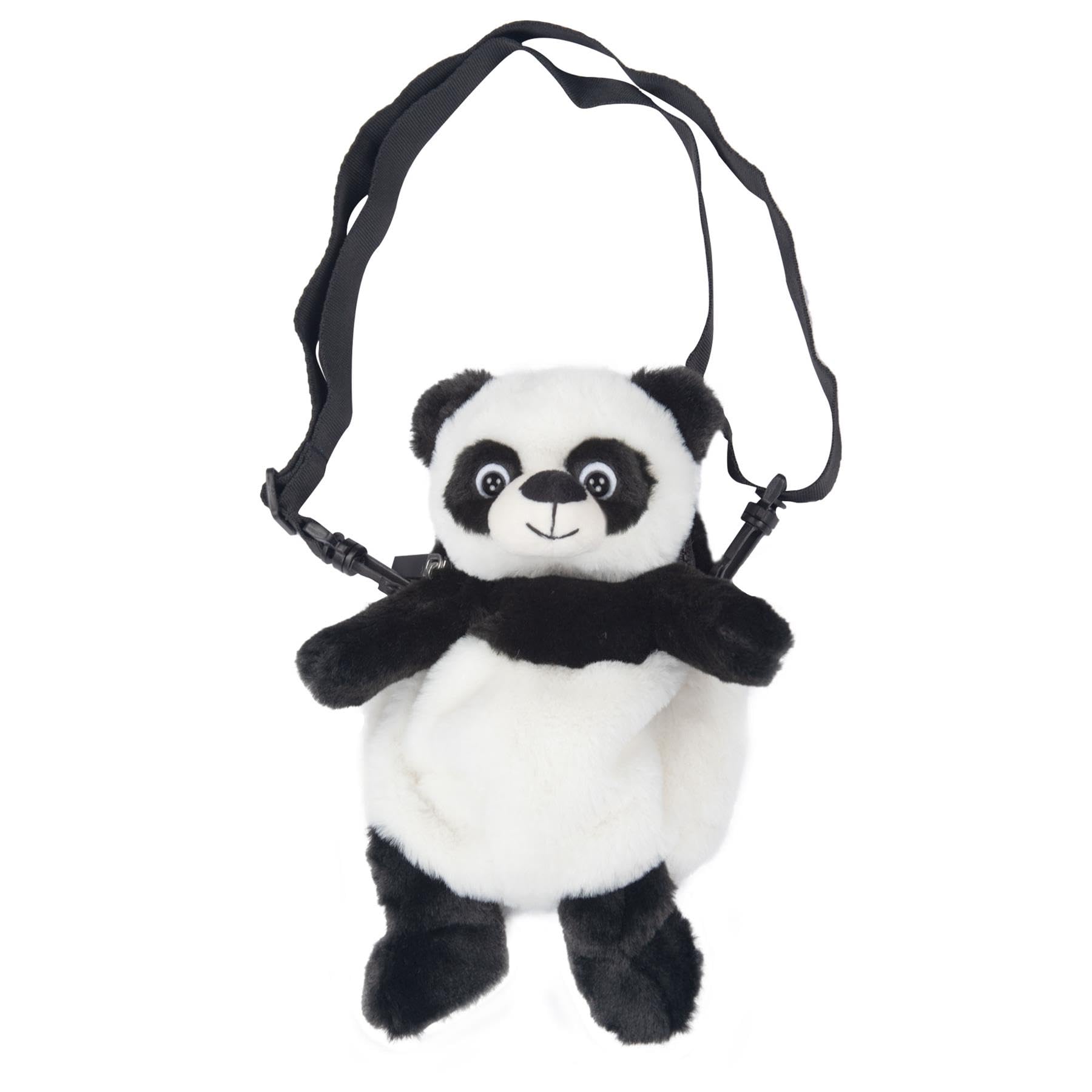 A2Z Girls Teens Ladies Crossbody Bag Blocking Mobile Phone Purse Fluffy Plush 3D Animal Panda Stuffed Shoulder Bag Small Cute Messenger Bag
