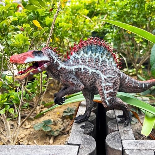 Image of FUNFOB Dinosaur Figure Jumbo Dinosaur Toy Realistic Width -37cm Dinosaur Action Figure Educational Wild Animal Toys for Boys & Girls | Red- Big Humpp