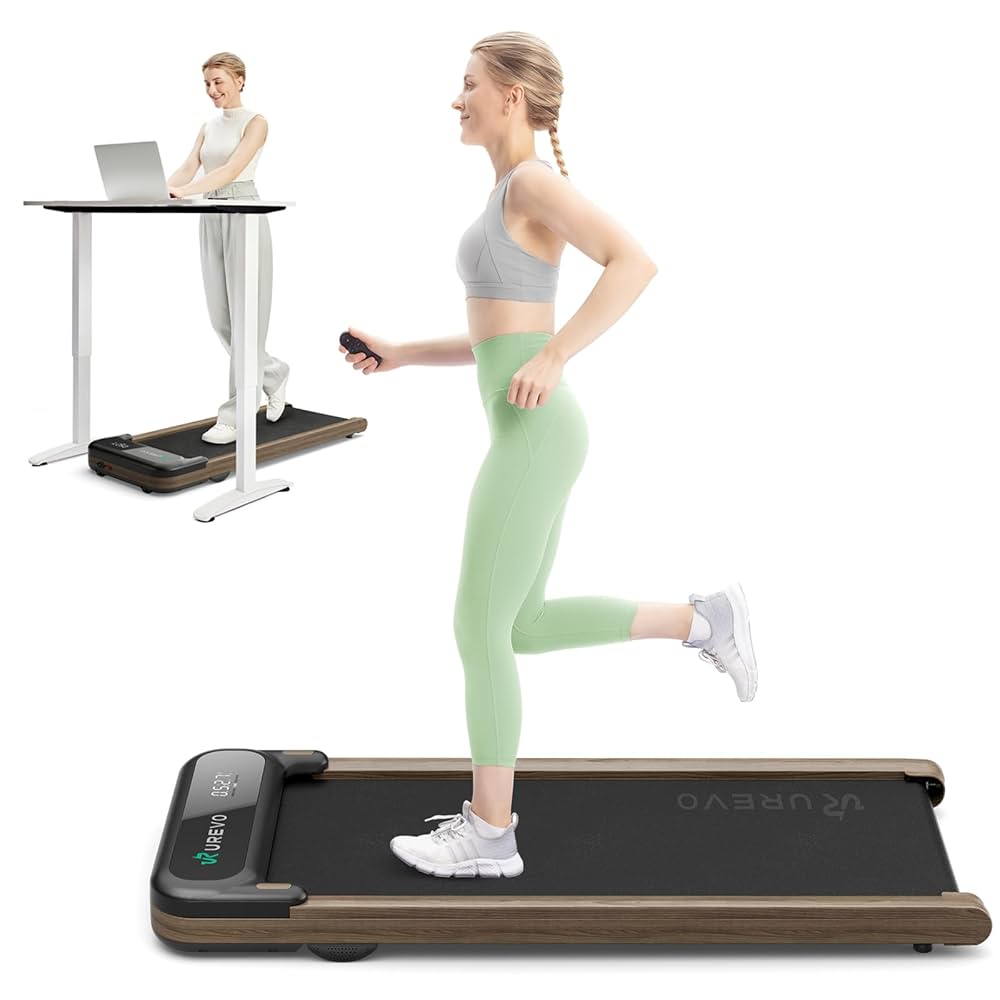 Pink Folding Under Desk Treadmill With Adjustable Incline & Quiet Motor For Home & Office Workouts