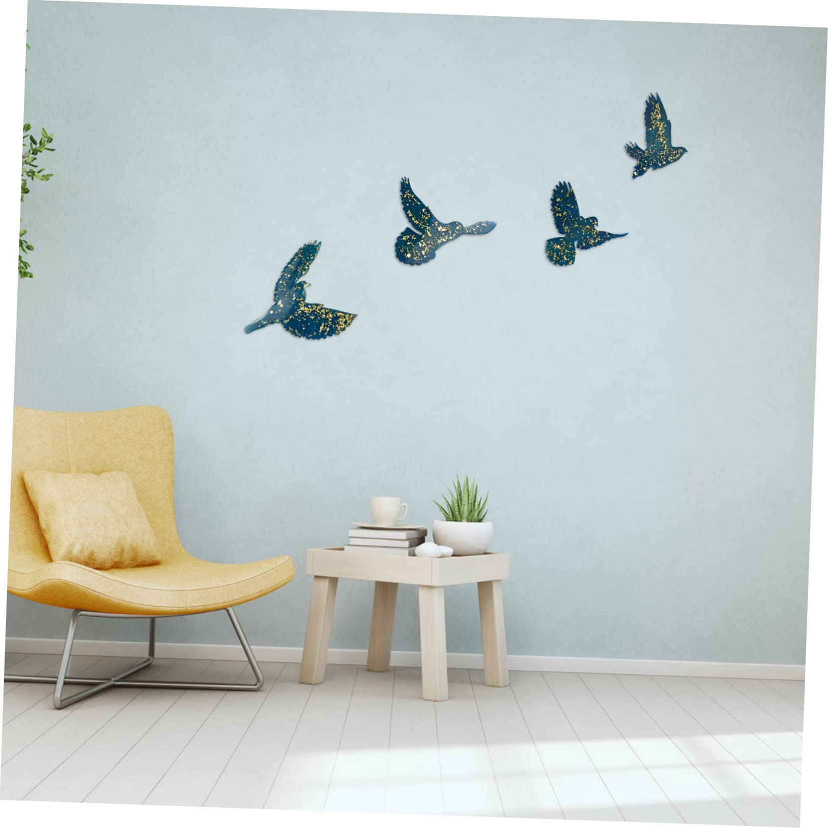 LALAFINA 2 Ensembles Moule en Forme De D'Oiseau De Mer Ornement Mural Bricolage Moules pour Oiseaux Volants Petit Oiseau Bricolage Moule À Fondant pour 4 pièces * 2