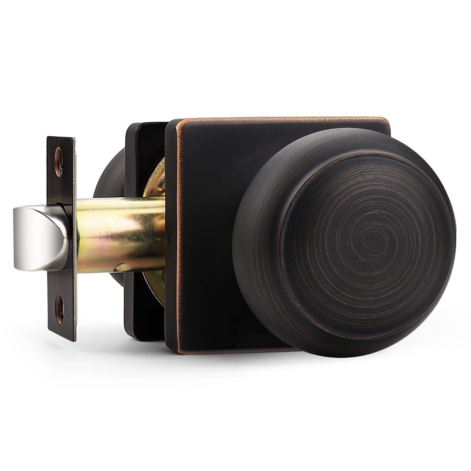 Brushed Nickel Passage Door Knobs - 6 Pack -8