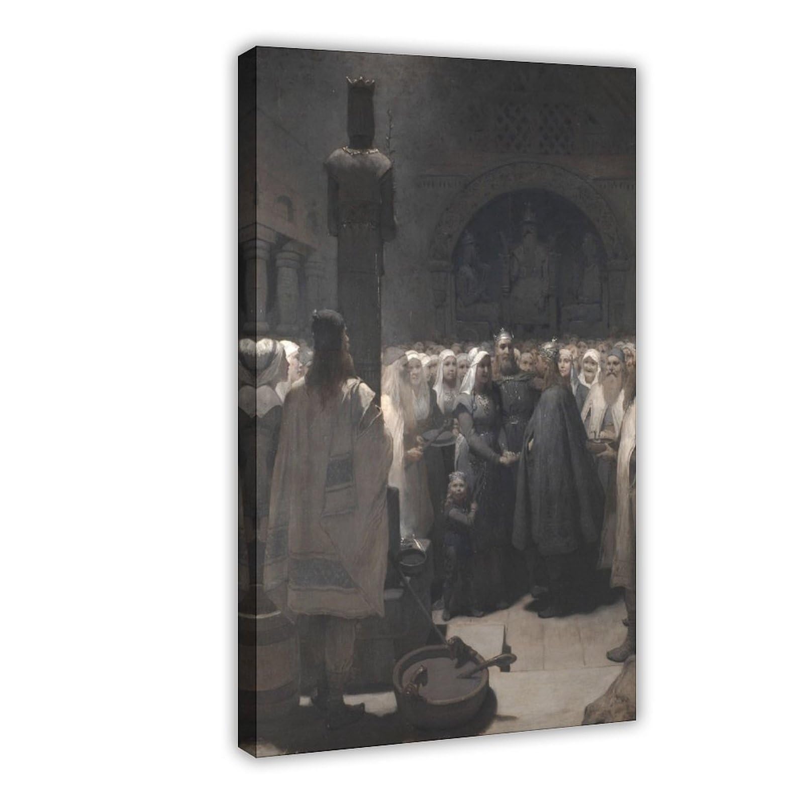 JFECTH Reconciliation (1880s) Canvas Poster for Living Room Decor Gift