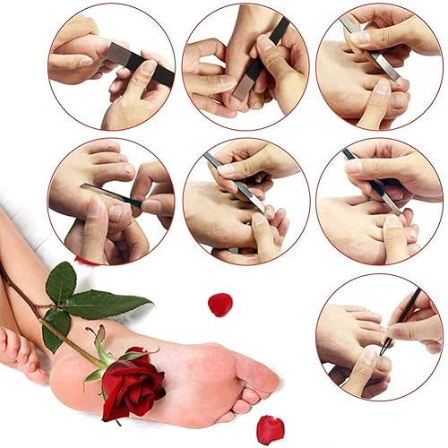 Miniatura 6 de Cuchillo de uñas de pedicura, juego de herramientas de corrección de uñas encarnadas, para hombres y mujeres, kit de acero inoxidable, kit portátil