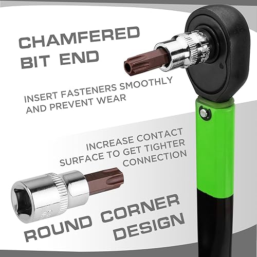 Miniatura 5 de SWANLAKE Master TORX - Juego de dados de 34 piezas, acero de aleación S2 premium, estrella sólida y a prueba de manipulaciones T6 T70