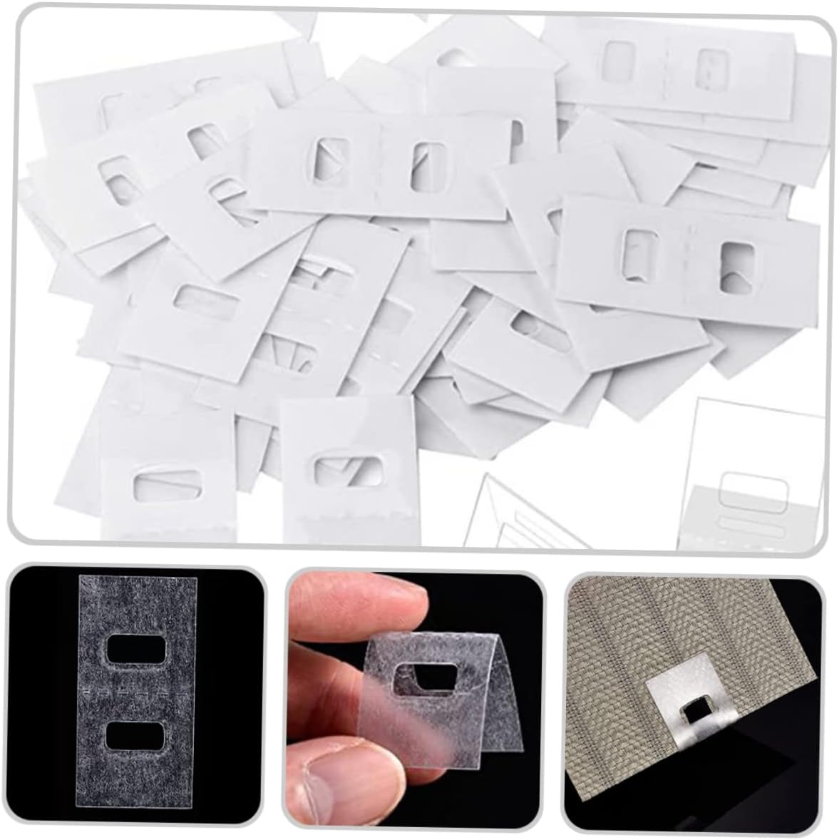 Ciieeo 50pcs Blind Fixer Tabs Vertical Blind Slats Repair Reinforcement Household