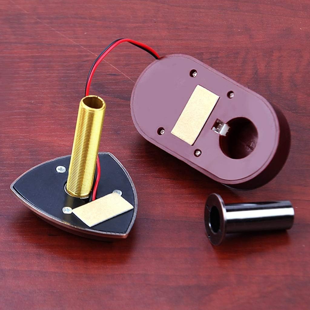 ARCH Household Door Door Mirror Cat's Eye with Doorbell Two-in-one Metal Universal One with Cover 180 Degrees Surveillance Camera (Color : Door Thickness: 65-10mm)